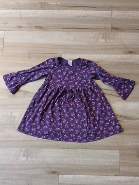 Gymboree Folk Song Butterfly Dress Rare Floral Bell-Sleeve Vintage Size 5 (K)